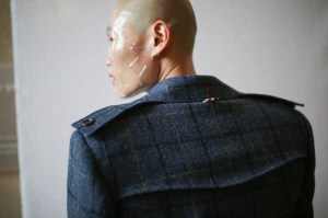 Backstage at Thom Browne men's fall 2019