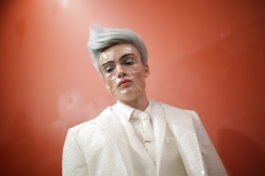 Backstage at Thom Browne men's fall 2019