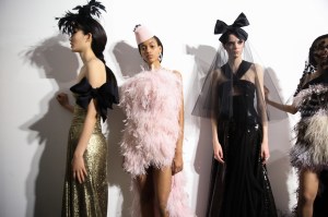 Backstage at Giambattista Valli Couture Spring 2019