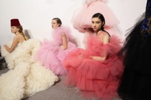 Backstage at Giambattista Valli Couture Spring 2019