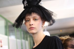 Backstage at Jean Paul Gaultier Couture Spring 2019