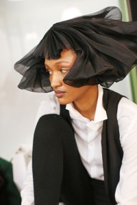 Backstage at Jean Paul Gaultier Couture Spring 2019