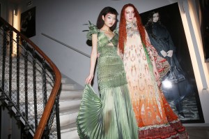 Backstage at Jean Paul Gaultier Couture Spring 2019
