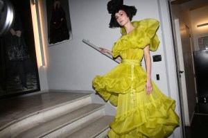 Backstage at Jean Paul Gaultier Couture Spring 2019