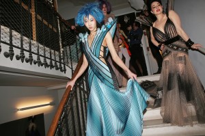 Backstage at Jean Paul Gaultier Couture Spring 2019