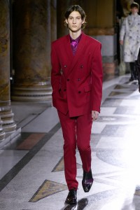Model on the catwalk