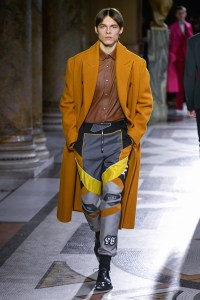 Model on the catwalk