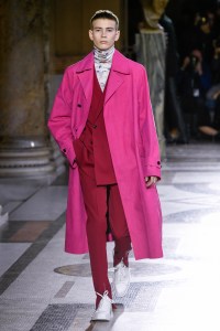 Model on the catwalk