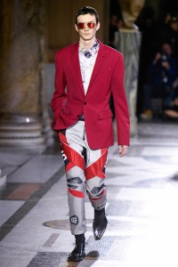 Model on the catwalk