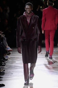 Model on the catwalk