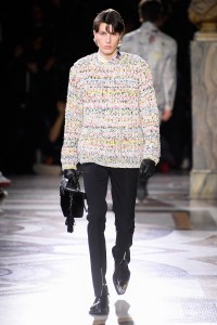 Model on the catwalk
