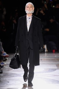 Model on the catwalk
