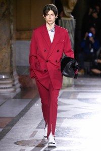 Model on the catwalk