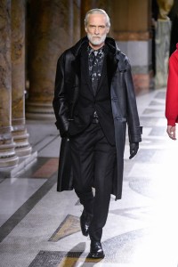 Model on the catwalk