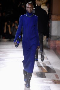 Model on the catwalk