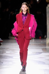 Model on the catwalk