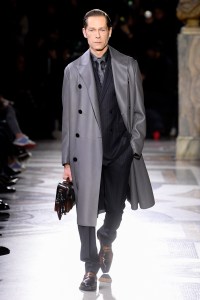 Model on the catwalk