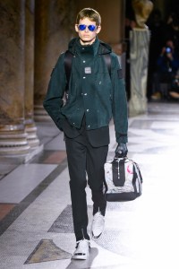 Model on the catwalk
