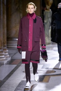 Model on the catwalk