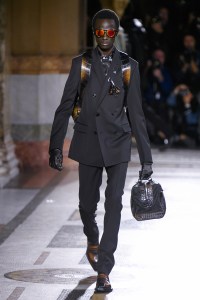 Model on the catwalk