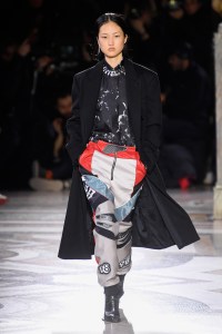 Model on the catwalk