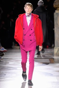 Model on the catwalk
