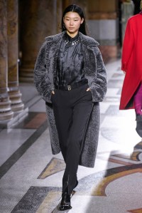 Model on the catwalk