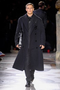 Model on the catwalk