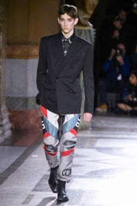 Model on the catwalk
