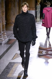 Model on the catwalk