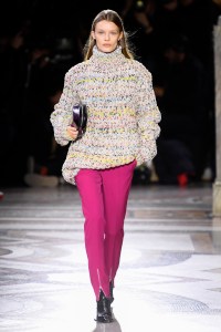 Model on the catwalk