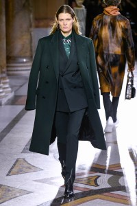 Model on the catwalk