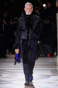 Model on the catwalk