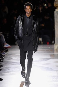 Model on the catwalk