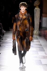Model on the catwalk