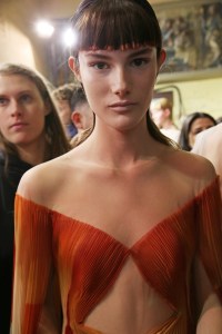 Backstage at Iris Van Herpen Couture Spring 2019
