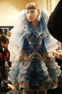 Backstage at Iris Van Herpen Couture Spring 2019