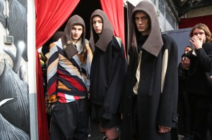 Backstage at J.W. Anderson Men's Fall 2019