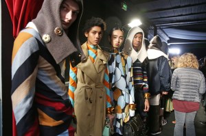 Backstage at J.W. Anderson Men's Fall 2019