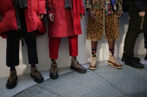 Backstage at Sacai Men's Fall 2019
