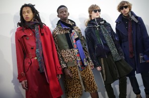 Backstage at Sacai Men's Fall 2019