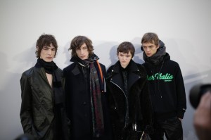 Backstage at Sacai Men's Fall 2019