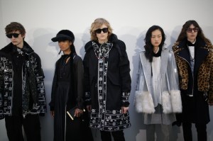 Backstage at Sacai Men's Fall 2019