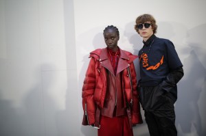 Backstage at Sacai Men's Fall 2019