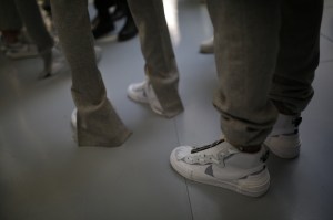 Backstage at Sacai Men's Fall 2019