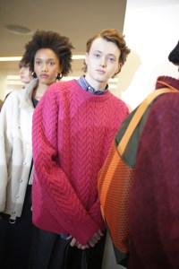 Backstage at Sunnei Men's Fall 2019