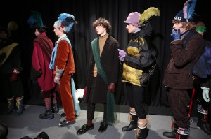Backstage at Undercover Men's Fall 2019