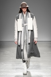 Model on the catwalk