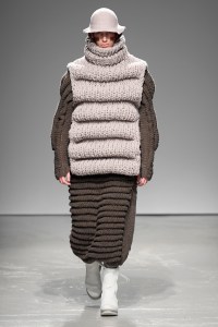 Model on the catwalk