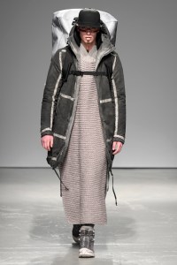 Model on the catwalk